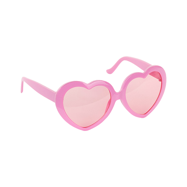 Glasses Hearts Pink